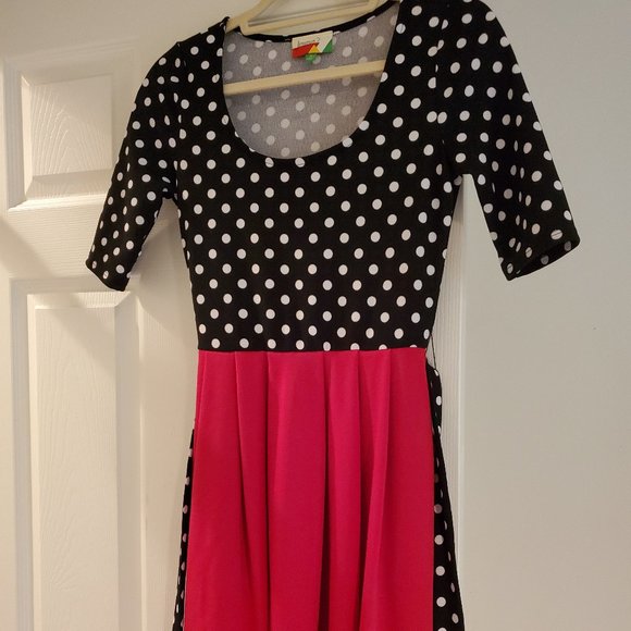 Red, Black, and White Polka Dot Dress - Picture 1 of 2